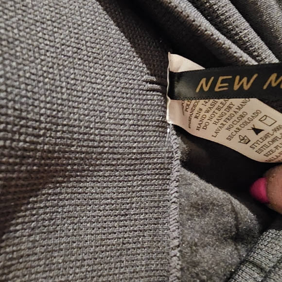 New Mix Gray Fleece Lined Leggings One Size - Picture 4 of 6